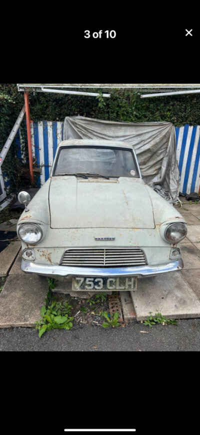 ford anglia two cars for restoration