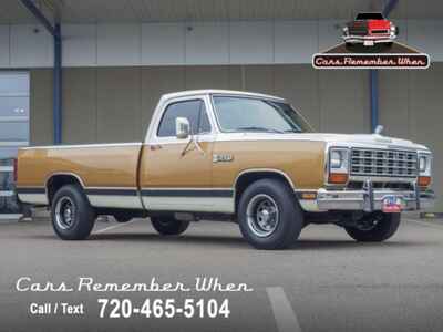 1985 Dodge D-150 Royal SE One Family Owned | 360 V8 With Air