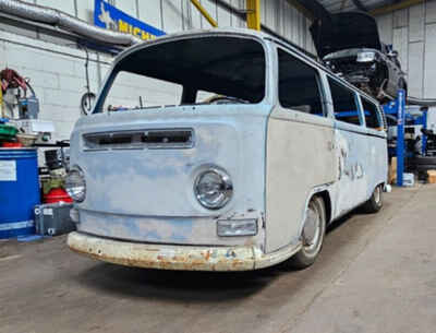 Vw Bay window TinTop Project (Rust free LHD) early look cross over