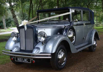 Regent Landaulet Convertible Wedding Car In Silver - 7 Seater - VGC